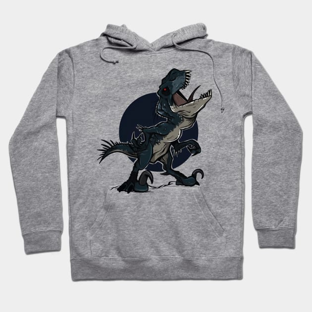 Night Fury: The Dinosaur in Blue and Black Hoodie by WorldDinosaurs